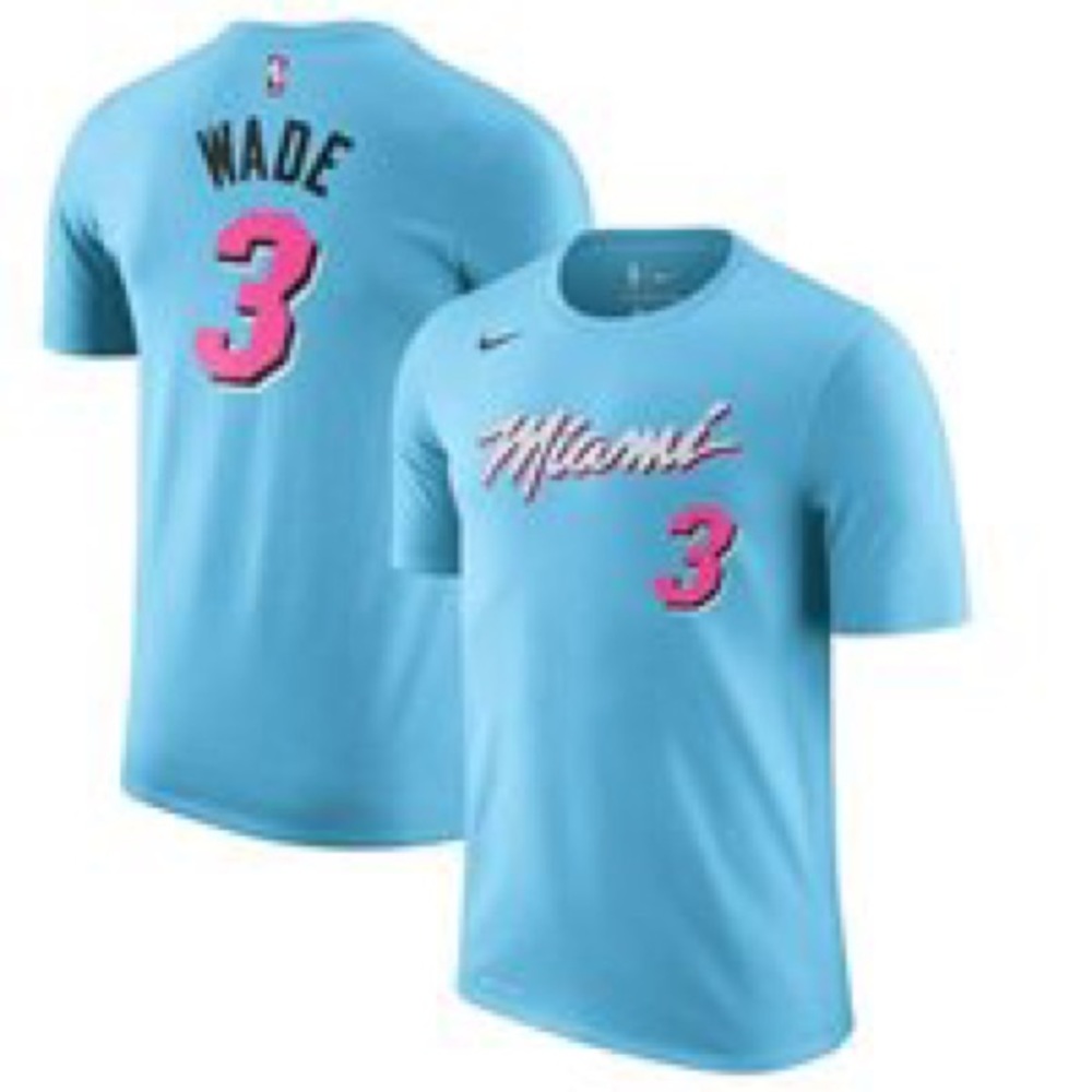 Nike Miami Heat Dwayne Wade South Beach Men’s Sz L